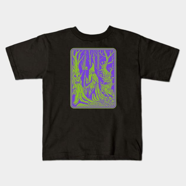 WIZARD OF SHROOMS V2 Kids T-Shirt by OKVLT